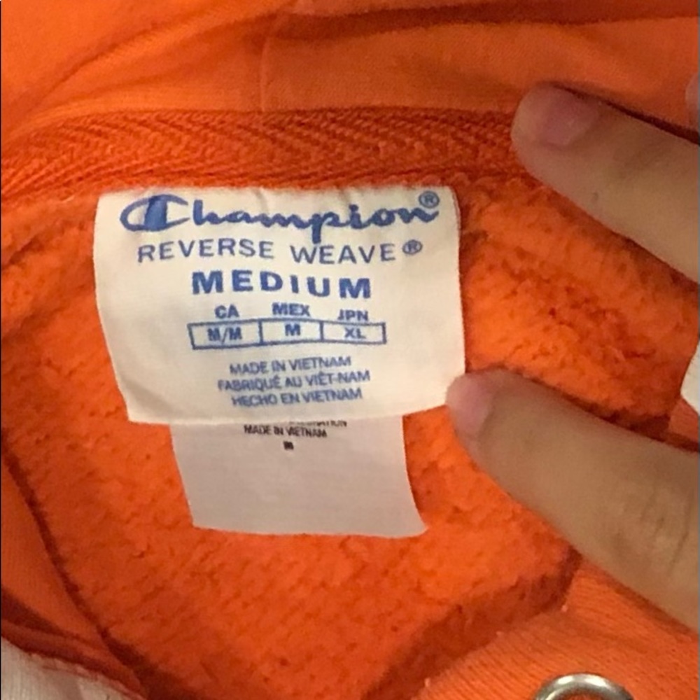 Champion Reverse Weave Large Script Hoodie - Picture 3 of 5